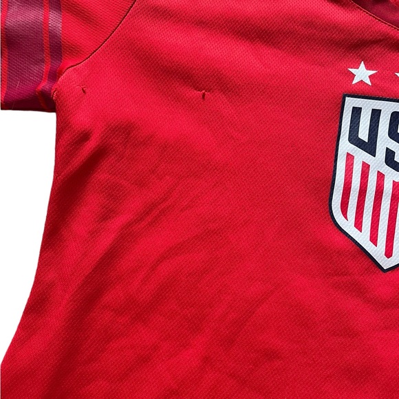 USA Soccer Jersey Women's L/XL Shirt Top Short Sleeve Official Red READ Please✅ - Picture 5 of 8